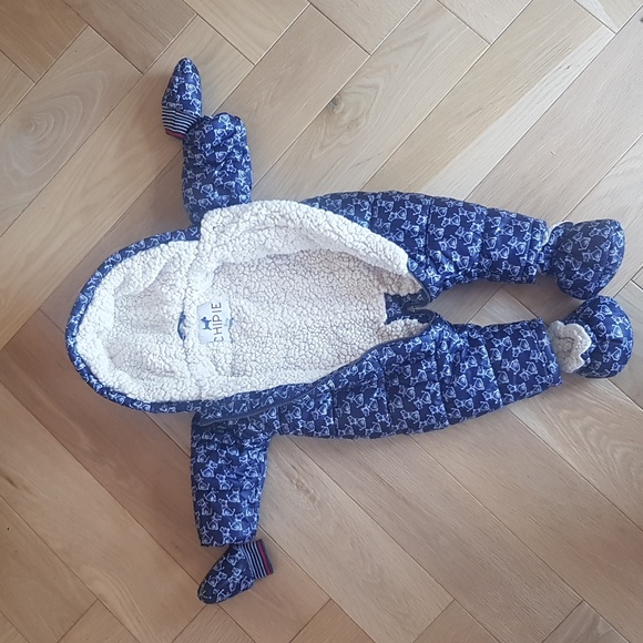 Toasty-Dry Puffy Suit, Winter Snowsuit, blue, size 6m - Picture 2 of 6